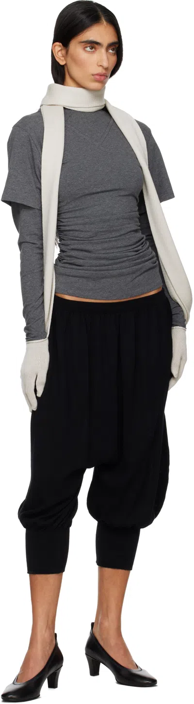 Paloma Wool Off-white Flauta Scarf In Gray