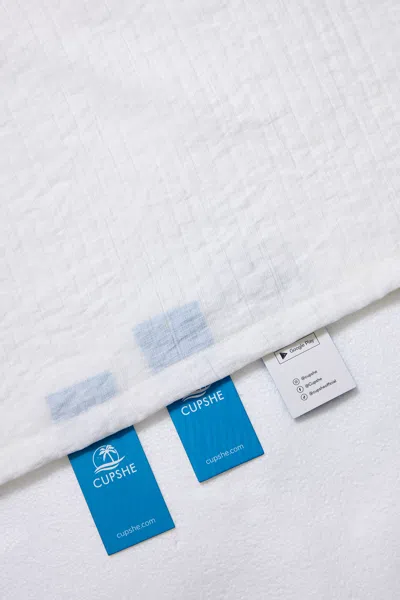 Cupshe Through Line White Cover-up Shorts In Animal Print