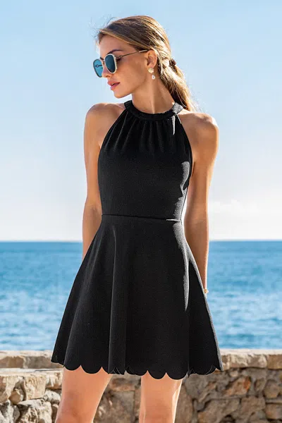 Cupshe Beverly Black Mini Dress In Black