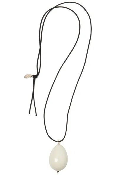 Gohar World Egg Host Pendant Necklace In Black