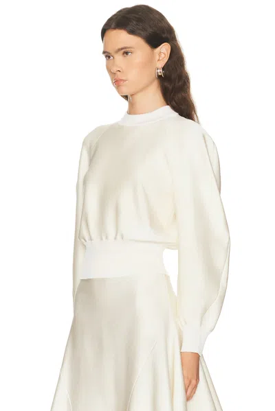 Givenchy Crewneck Raglan Sweater In White