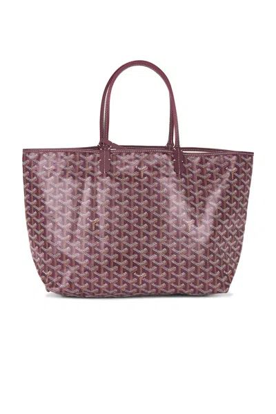 Pre-owned Goyard Saint Louis Pm Tote Bag In Burgundy
