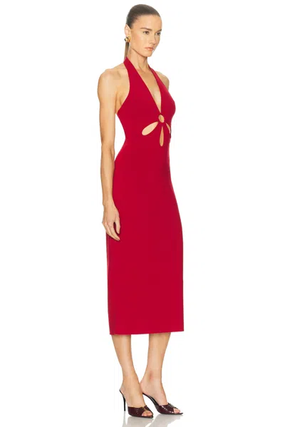 Cult Gaia Vinna Midi Dress In Merlot In Red