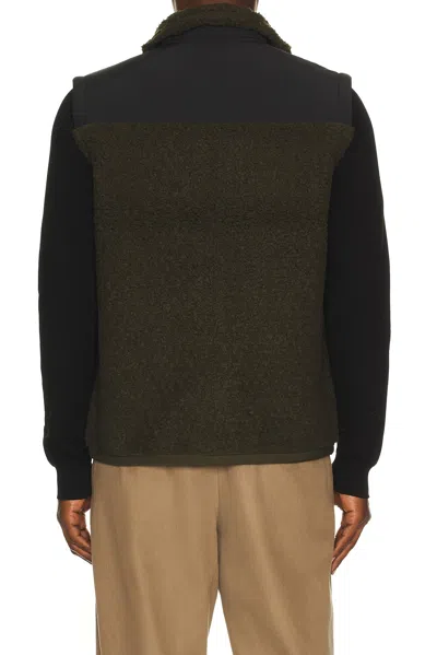 Polo Ralph Lauren Bonded Hi-pile Full Zip Hybrid Vest In Multi