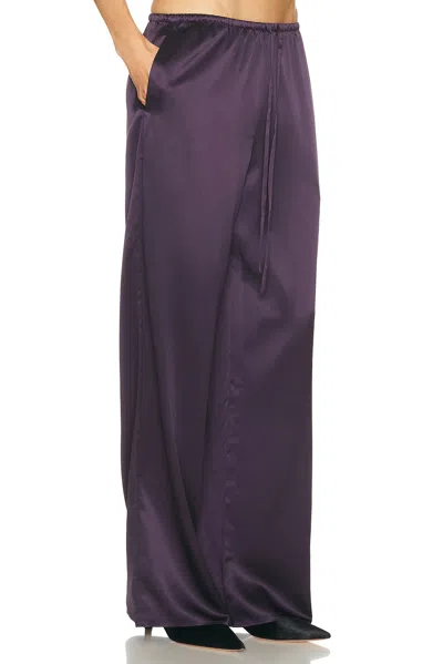 Srg Phoenix Silk Pant In Purple