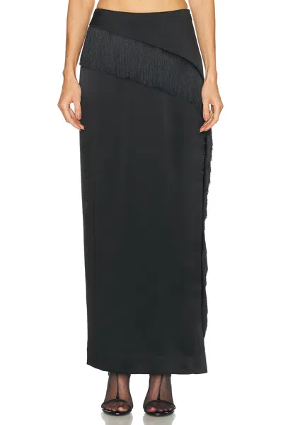 Srg Sandra Silk Skirt In Black