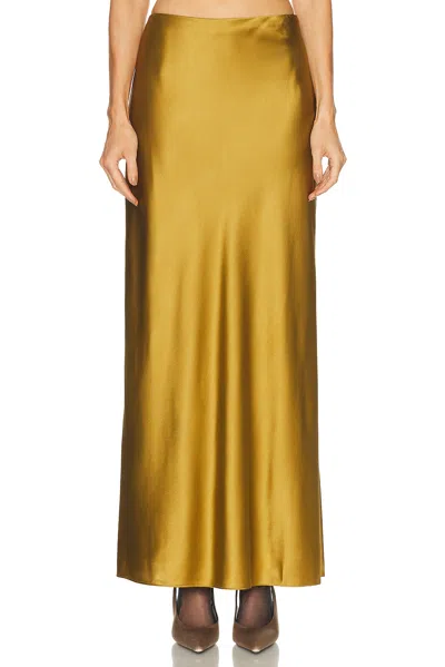 Srg Marion Silk Skirt In Green