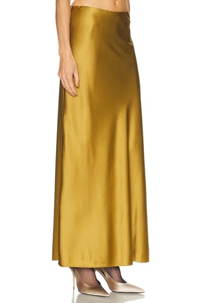 Srg Marion Silk Skirt In Green