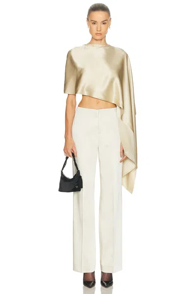 Srg Belle Silk Cape In White