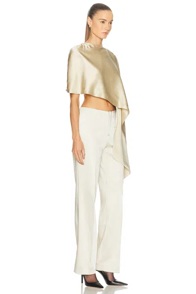 Srg Belle Silk Cape In White