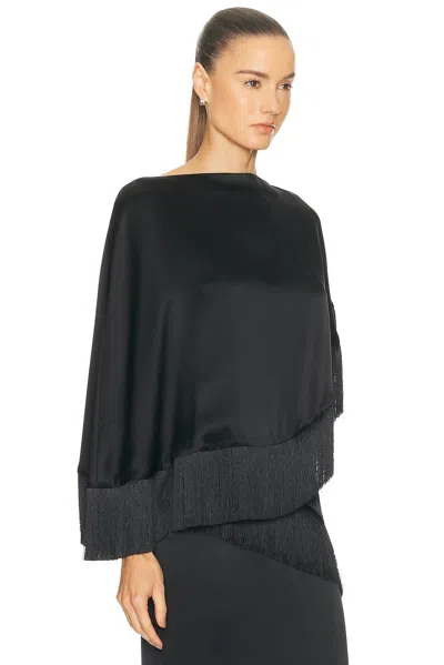 Srg Joelle Silk Top In Black