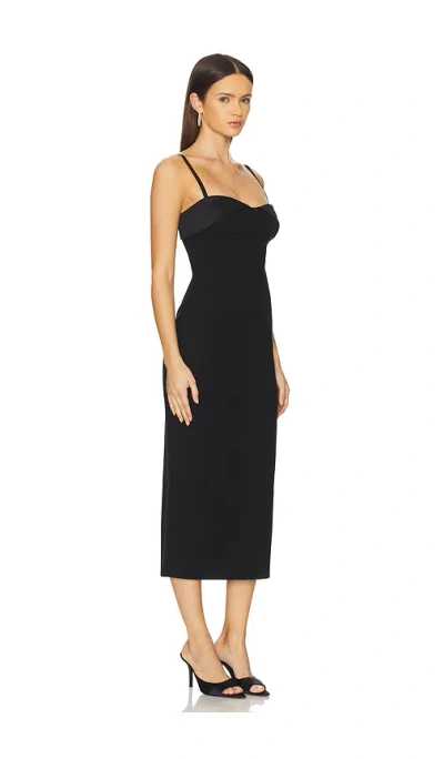 Majorelle X Christina Elezaj Shea Midi Dress In Black