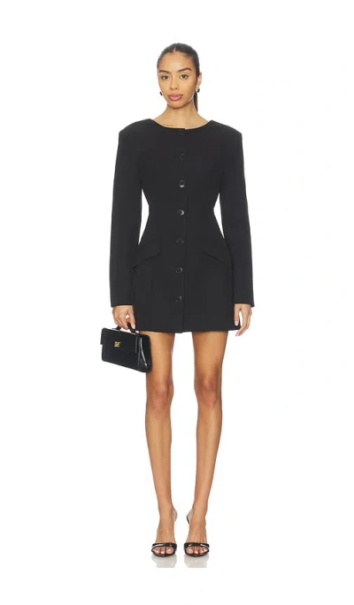 Nbd X Christina Elezaj Amina Blazer Mini Dress In Black