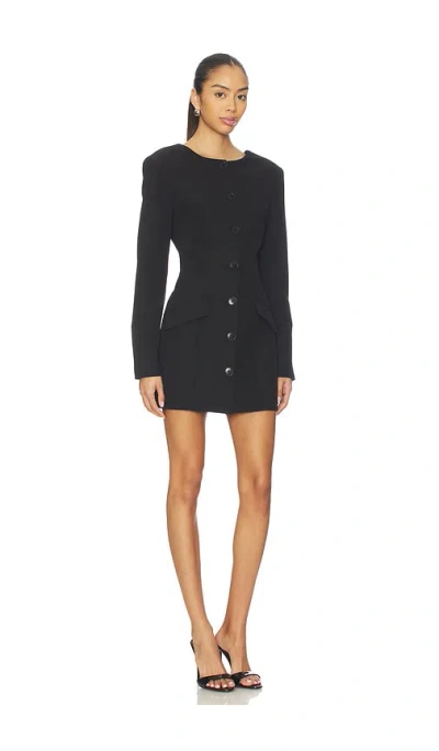 Nbd X Christina Elezaj Amina Blazer Mini Dress In Black