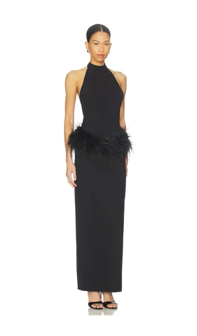 Nbd X Christina Elezaj Fauzia Maxi Dress In Black