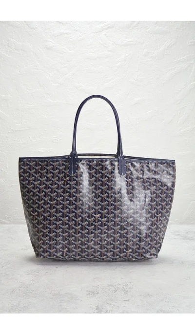 Fwrd Renew Goyard Saint Louis Pm Tote Bag In Blue