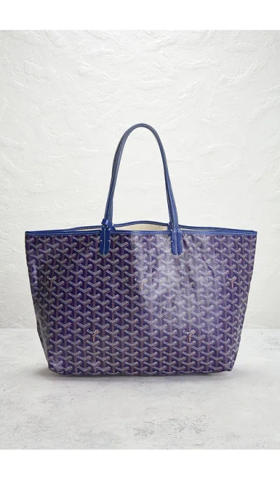 Fwrd Renew Goyard Saint Louis Pm Tote Bag In Blue