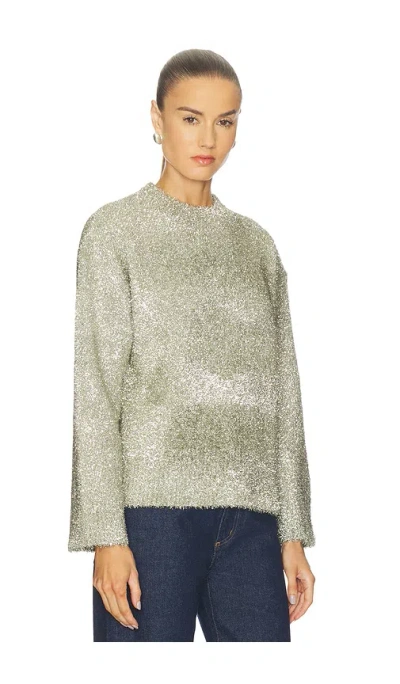 Simonmiller Cher Tinsel Knit Sweater In Silver