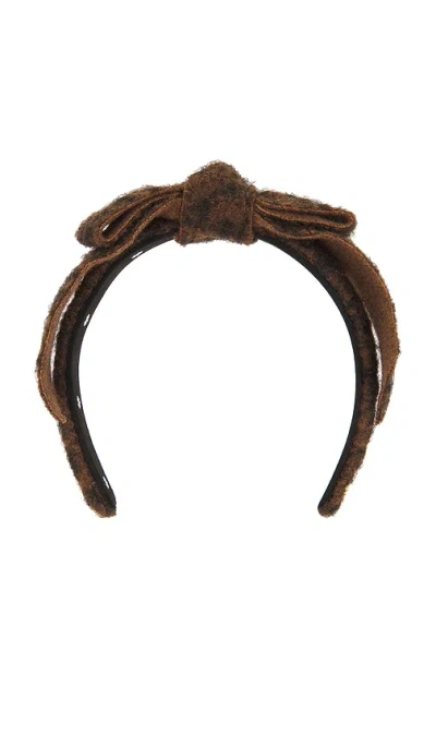 Lele Sadoughi Bardot Headband In Brown