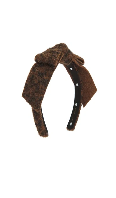 Lele Sadoughi Bardot Headband In Brown