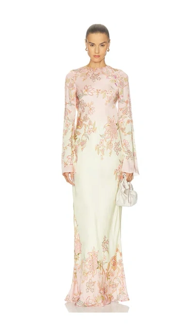 Hemant & Nandita Back Tie Maxi Dress In White