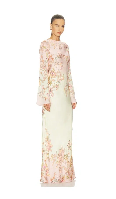 Hemant & Nandita Back Tie Maxi Dress In White