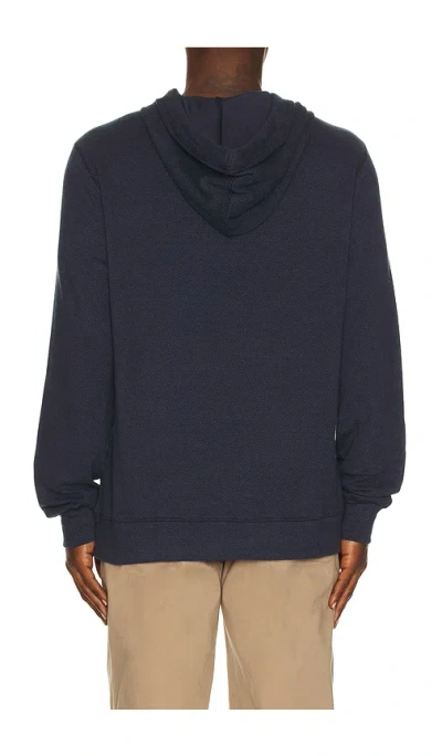 Faherty Legend Sweater Hoodie In Blue