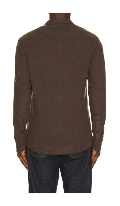 Faherty Legend Sweater Shirt In Brown