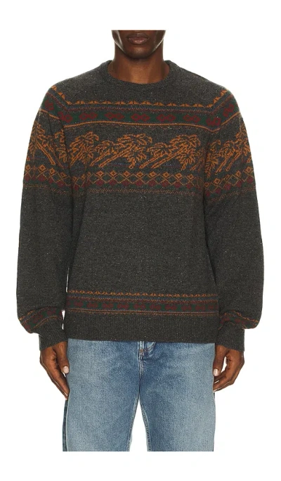 Faherty Donegal Crew Neck Sweater In Gray