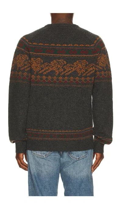 Faherty Donegal Crew Neck Sweater In Gray