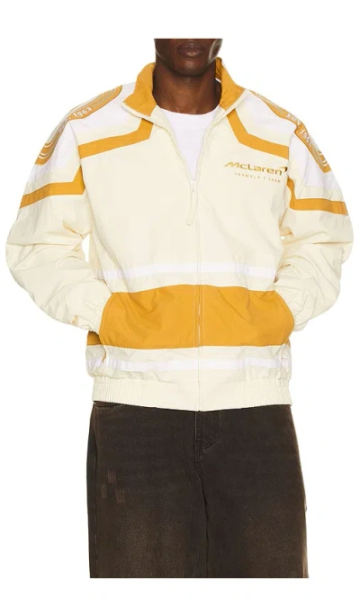 Mitchell & Ness X Mclaren Formula 1 Throw It Back Windbreaker Jacket In White
