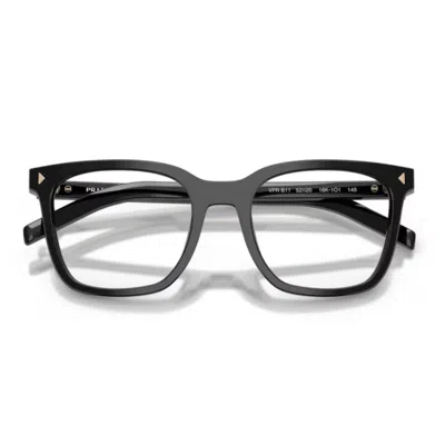 Prada Logo-print Glasses In Black