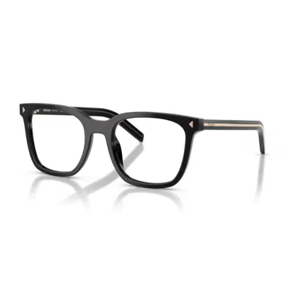 Prada Logo-print Glasses In Black