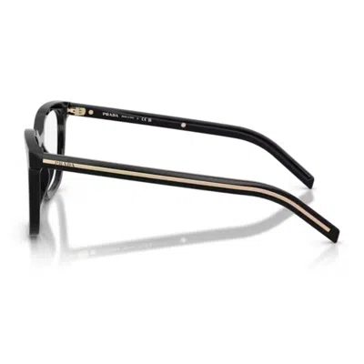 Prada Logo-print Glasses In Black