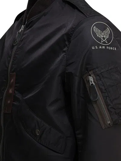 Buzz Rickson's "skyline" Bomber In Black