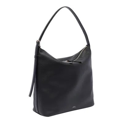 Apc Maxi Vera Shoulder Bag In Black