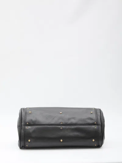 Chloé Paddington Bag In Garnet Leather In Black