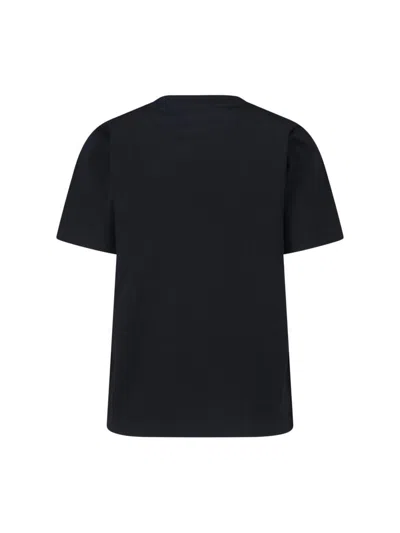Burberry Black T-shirt With Equestrian Knight Design