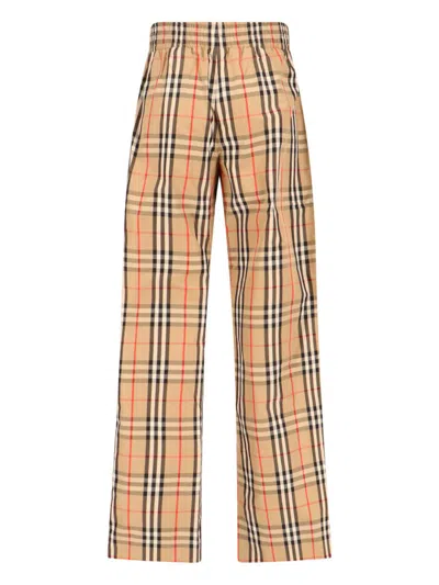 Burberry Trousers In Multi
