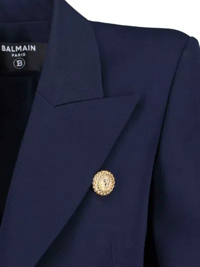 Balmain Jacket  Woman Color Marine In Blue