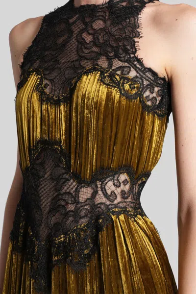 Costarellos Nassia Long Dress In Brown Viscose In Brown