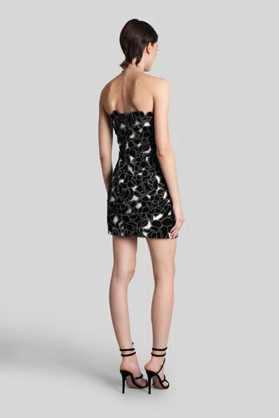 Costarellos Floral Strapless Mini Dress In Black