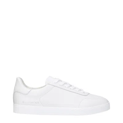Givenchy White Leather Low Top Sneakers In White
