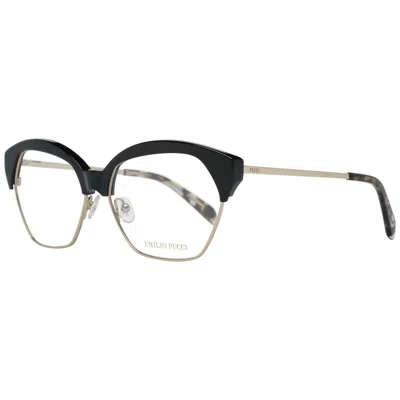 Pucci Emilio  Black Metal Glasses Women's (frames) In Black