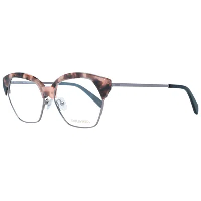 Pucci Emilio  Brown Metal Glasses Women's (frames) In Multi