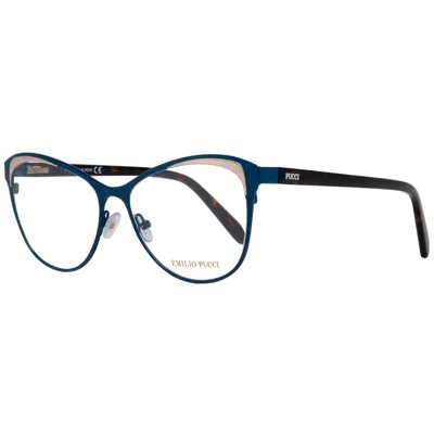 Pucci Emilio  Blue Metal Glasses Women's (frames) In Blue