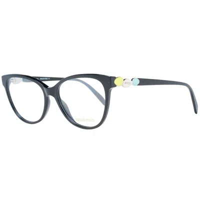 Pucci Emilio  Black Acetate Glasses Women's (frames) In Black