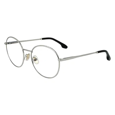 Victoria Beckham Gray Metal Glasses (frames) In Neutral