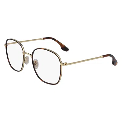 Victoria Beckham Brown Metal Glasses (frames)