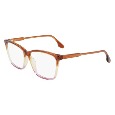 Victoria Beckham Multicolor Acetate Glasses (frames) In Brown